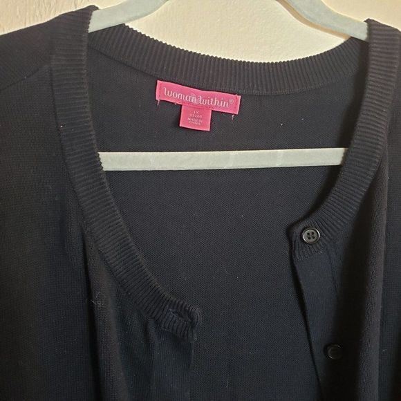 Women Within Black Sweater Size 22/24 - Picture 5 of 6